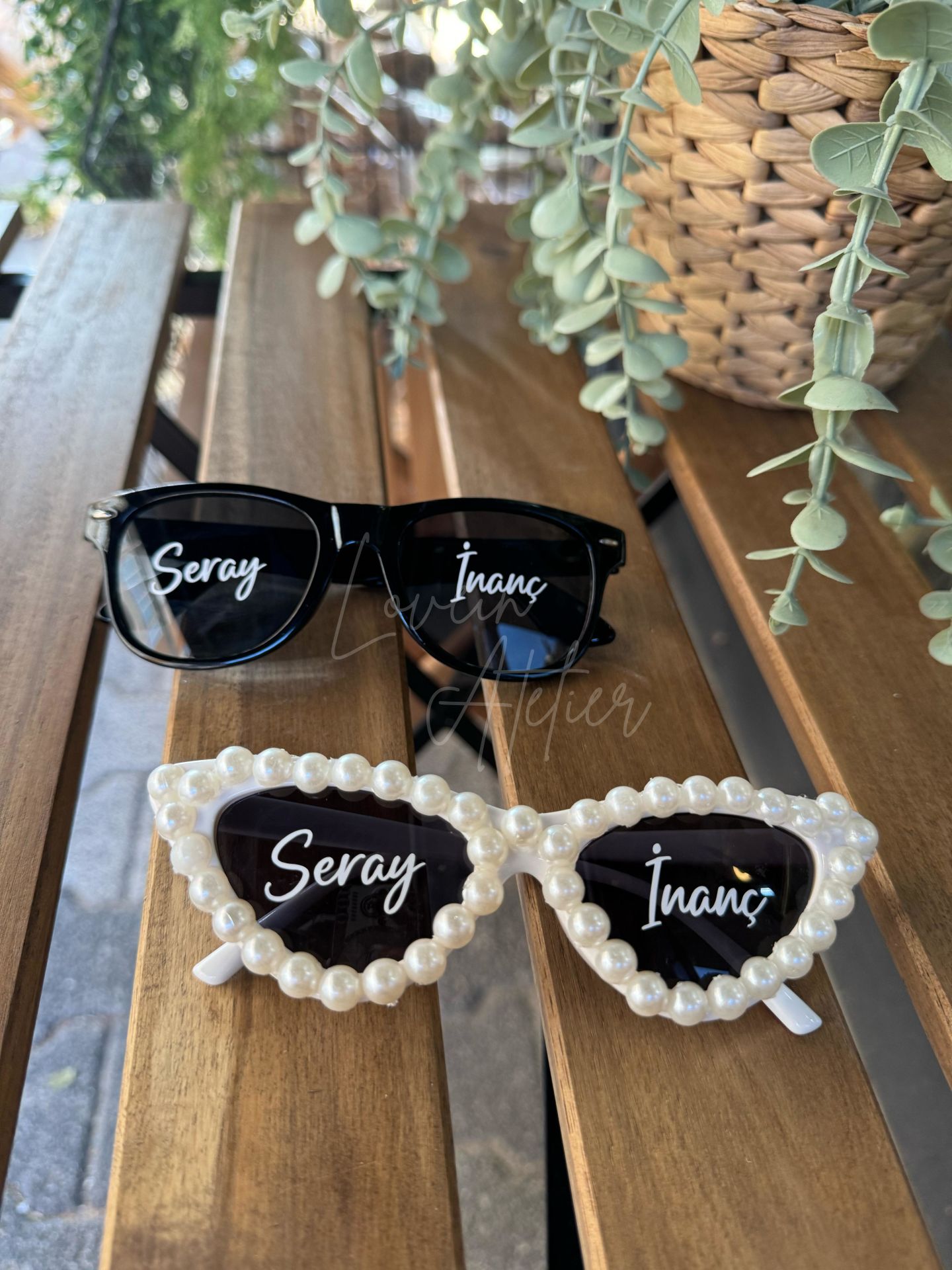 1 Çift Gelin Damat Gözlük