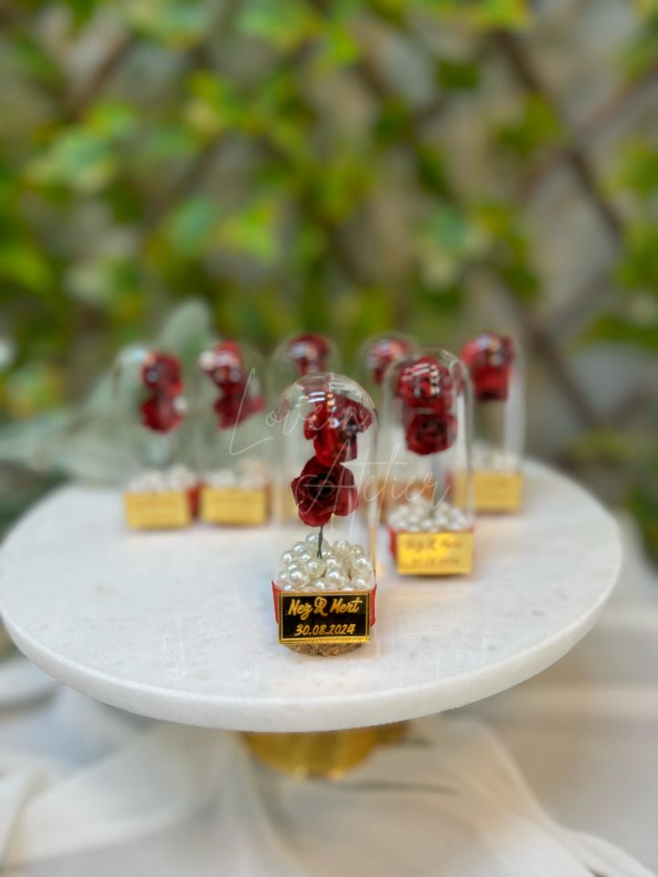 Güllü İncili Ters Fanus