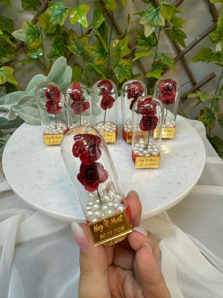 Güllü İncili Ters Fanus