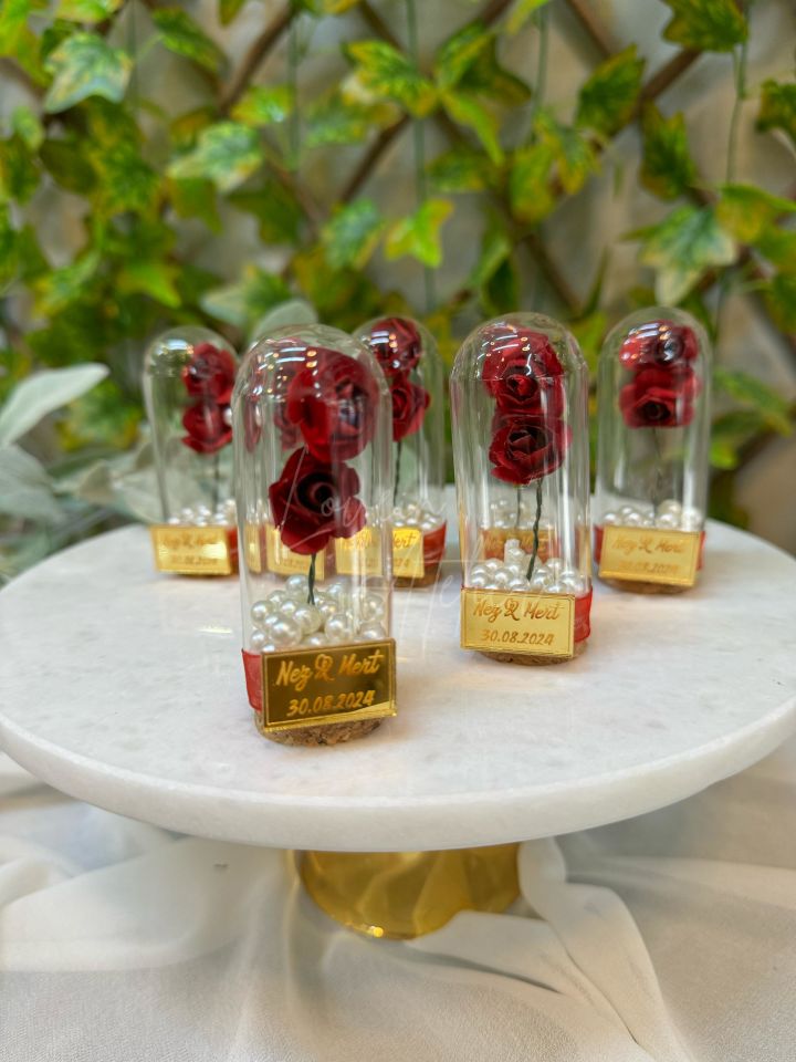 Güllü İncili Ters Fanus