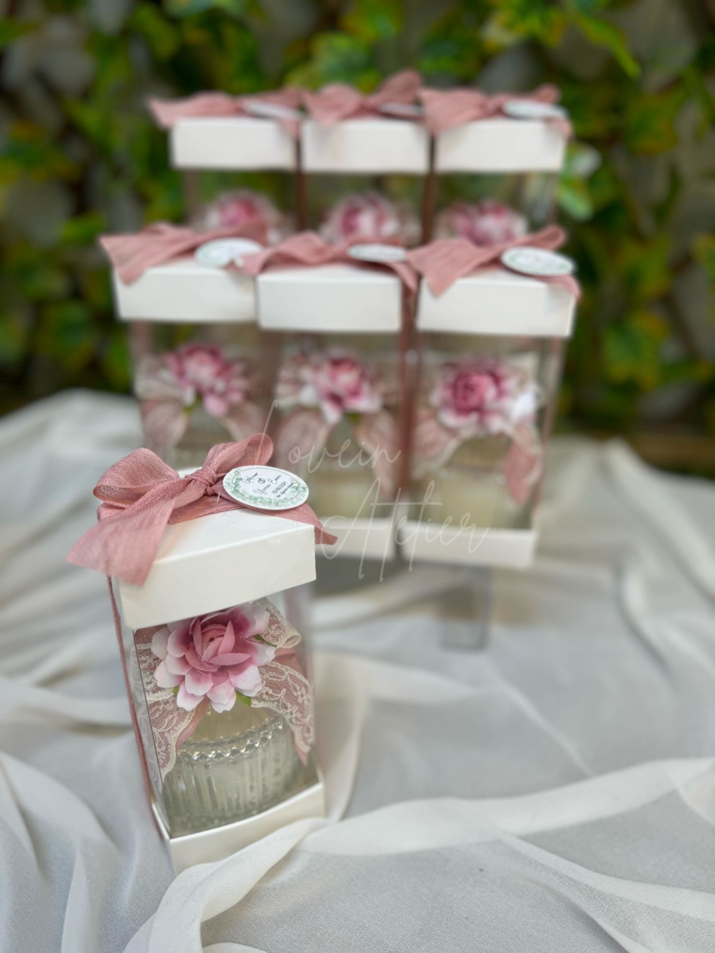 Kutulanmış Cam Vanilya Kokulu Mum