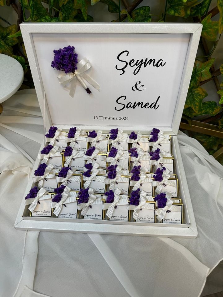 Çiçekli İsteme Çikolatası