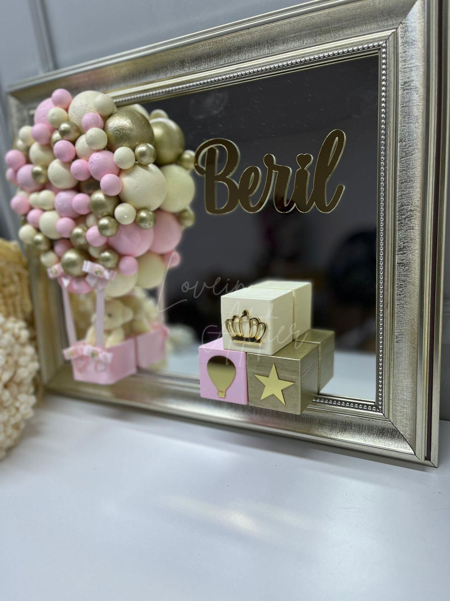 Aynalı Bebek Kapı Süsü