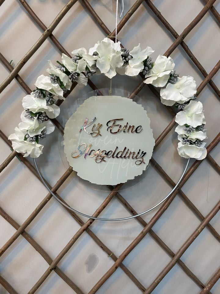 Kız Evine Hoşgeldiniz Kapı Süsü