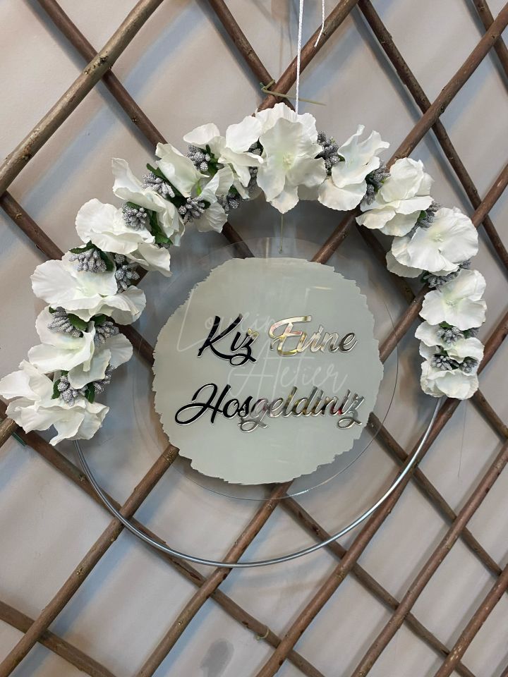 Kız Evine Hoşgeldiniz Kapı Süsü