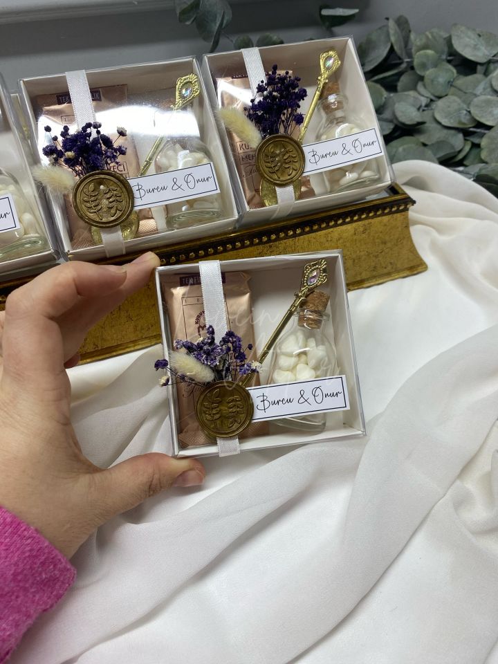 Kahveli, Kaşıklı Set