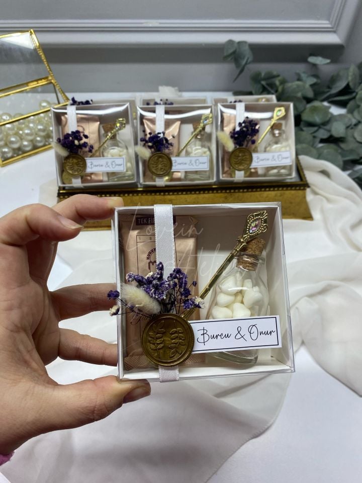 Kahveli, Kaşıklı Set