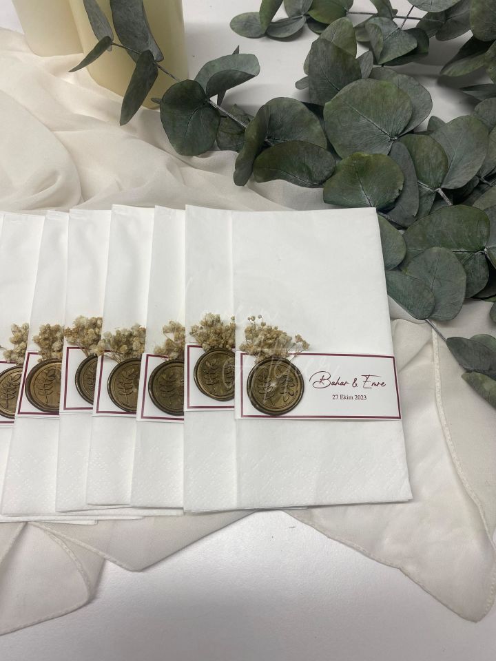 Kuru Çiçekli Peçete