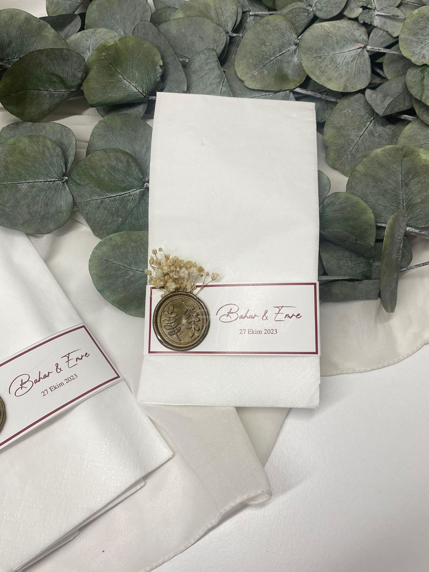 Kuru Çiçekli Peçete