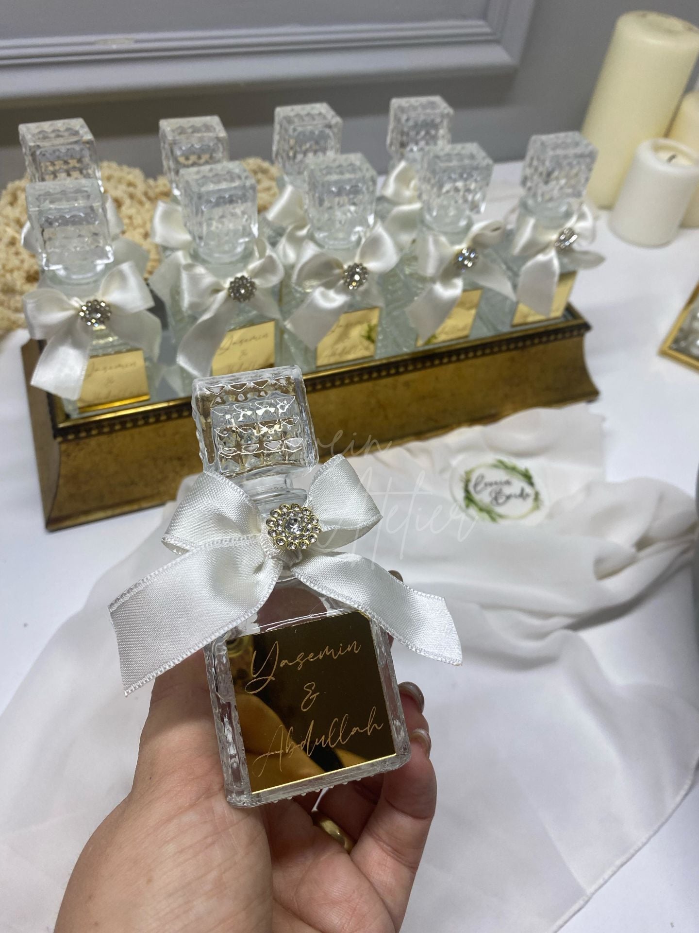 Pleksili,kare Lüks Şişe Kolonya