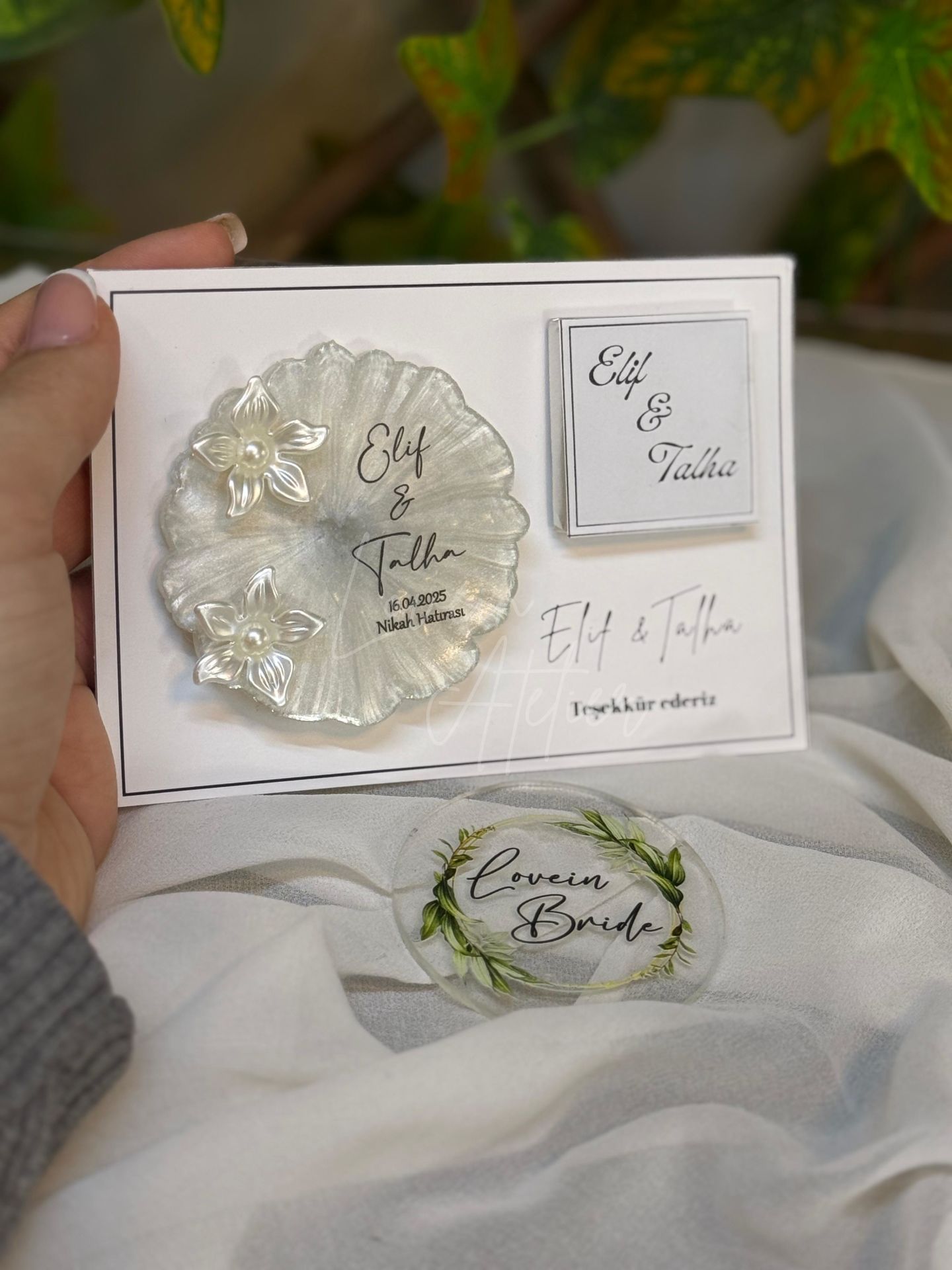 Çiçekli Magnet Ve Çikolata Set