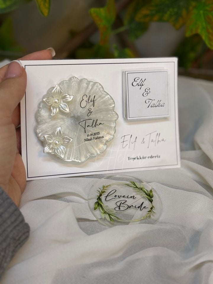 Çiçekli Magnet Ve Çikolata Set