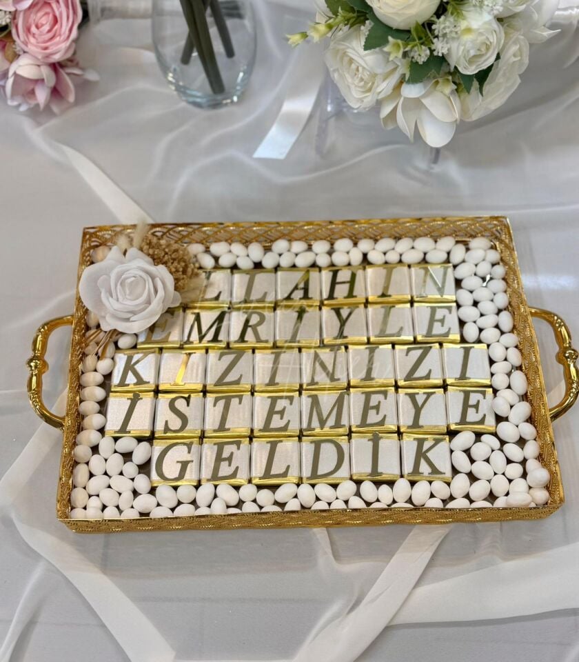 Dikdörtgen Tepside İsteme Çikolatası